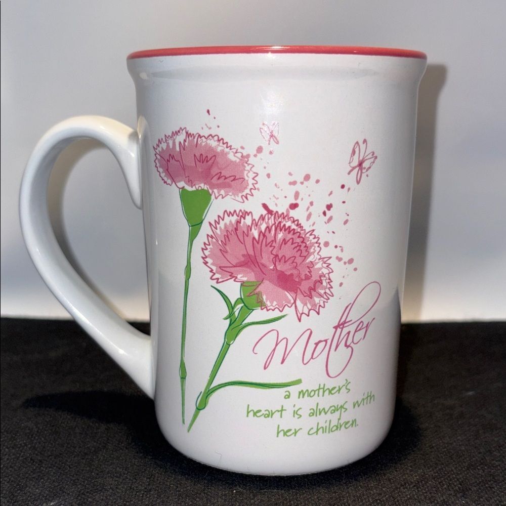 Mother Ceramic Pink Flower Mug